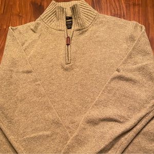 Men’s J. Crew 1/2 Zip Sweater, Large Slim fit